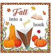 CHUNNIN Fall into a Good Book Bulletin Board Classroom Decorations Book Bulletin Board Pumpkin Cu...