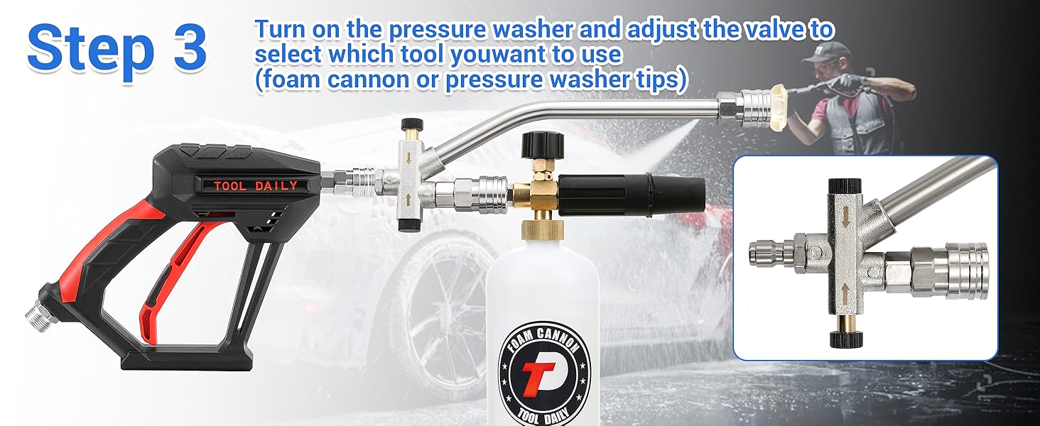 foam cannon pressure washer gun