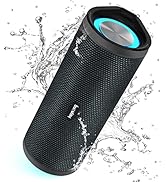 HEYSONG Portable Bluetooth Speaker, Waterproof Wireless Outdoor Speakers with LED Light, Enhanced...