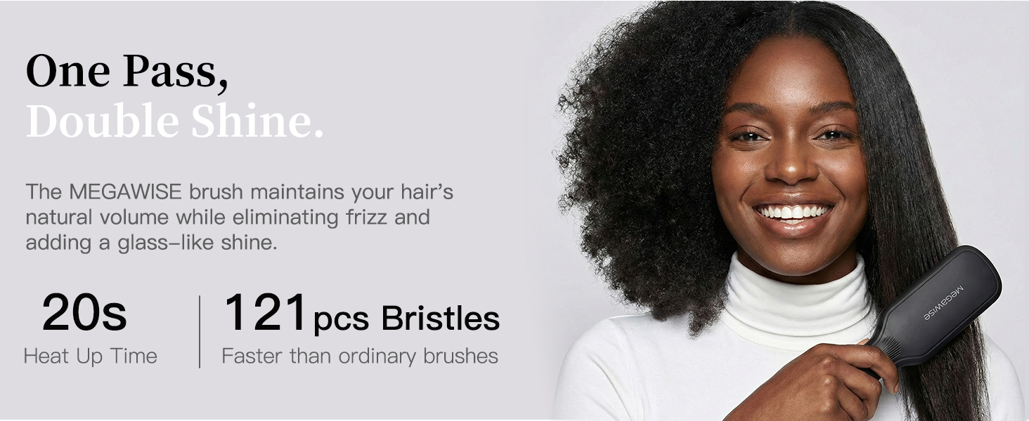 Hair Straightener Ceramic Brush