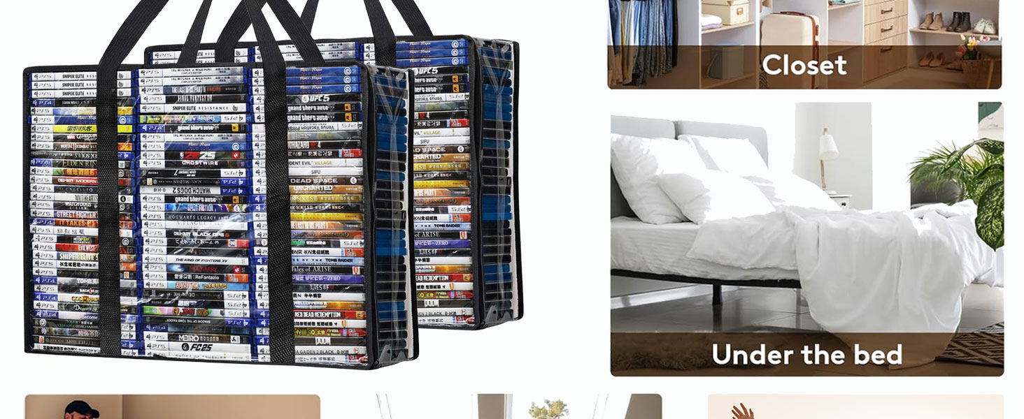 blu ray plastic bag organizer cd shelf game bags small moving boxes for books nickelodeon dvd