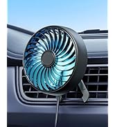 xuenair USB AC Fan for Car SUV Van Pickup Truck RV Vehicles Air Vent, Car Vent Fan to Boost Cooli...