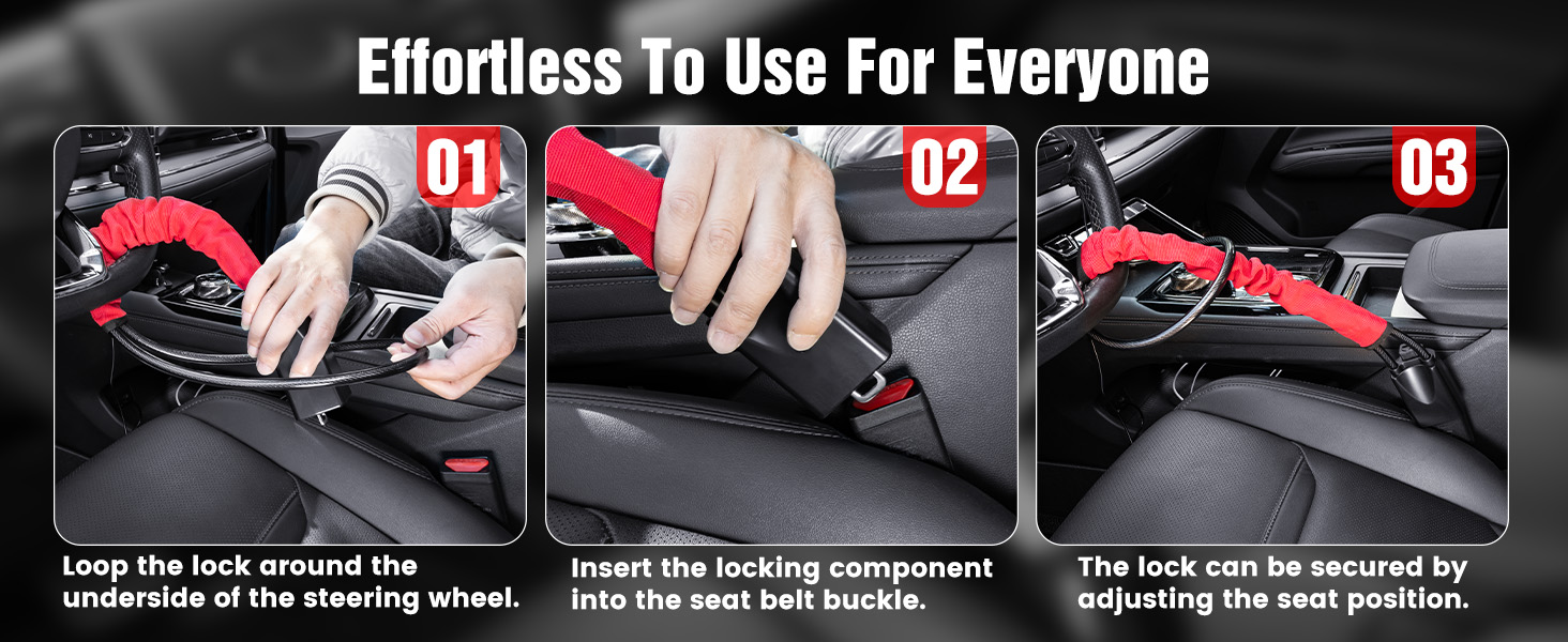 Steering Wheel Lock Anti Theft Car Device