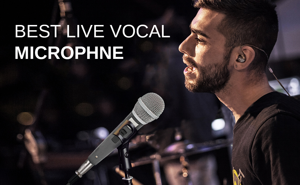 microphone for singing, wired microphone, dynamic microphone, mic, singing microphone