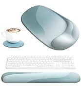 Ospelelf Wrist Rest for Keyboard and Mouse Ergonomic Mouse Pad with Wrist Support Memory Foam Wri...