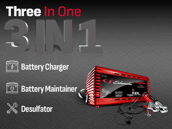 Schumacher SP1296 Fully Automatic Battery Charger and Maintainer