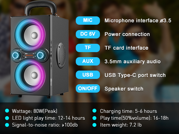 bluetooth speaker size