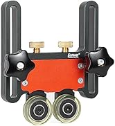 Vislone Aluminum Alloy Table Saws Pressing Feeder Guide Board Fixing Bearing Wheel for T Tracks F...