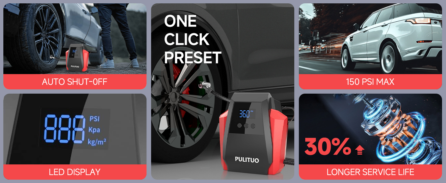 Tire Inflator Portable Air Compressor