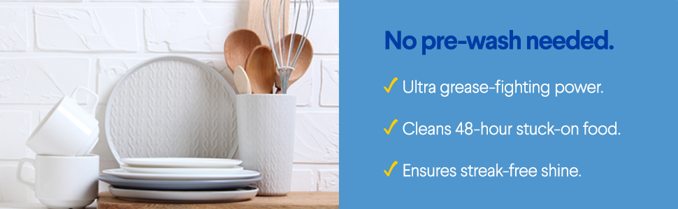 Grease Fighting Storng Power Dishwasher Clean Pacs Streak Free Value Size
