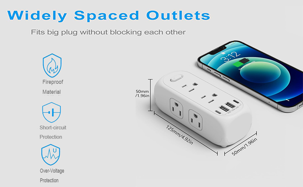 usb power outlet wall usb socket wall outlet multi plug outlet splitter wall plug expander 