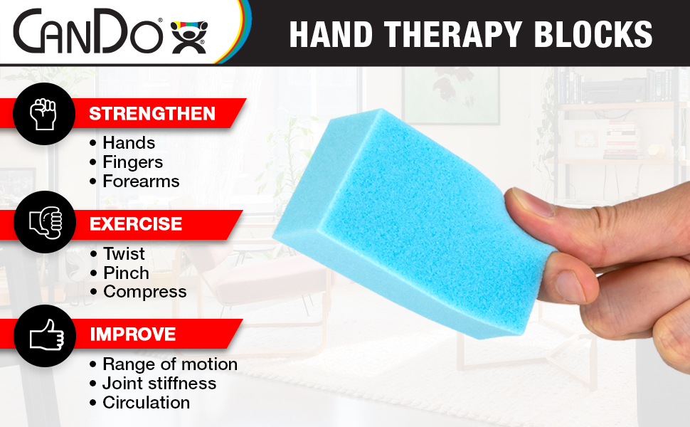 CanDo Hand Therapy Blocks