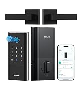 DESLOC Fingerprint Smart Lock with Handle, 16 Month Last, Built-in WiFi | APP Control, 15000mAh B...