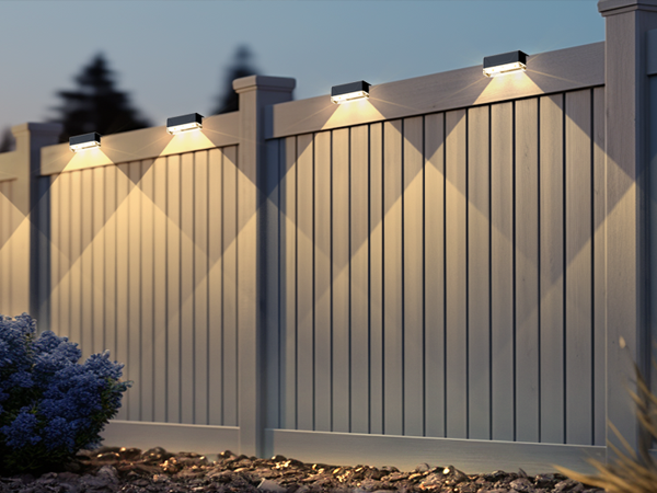 solar fence lights outdoor