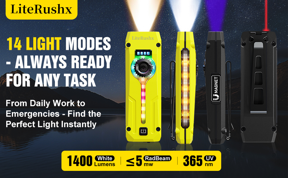 uv light edc flashlight flashlight rechargeable