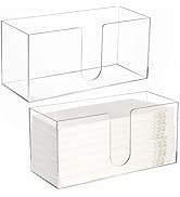 ZAVOOS 2 Pack Acrylic Paper Towel Holder, Folded Countertop Z-fold C-fold Trifold Napkin Dispense...