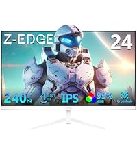 Z-Edge 24 inch 240Hz 165Hz Gaming Monitor, FHD 1080p, MPRT 1ms, IPS Monitor Gaming, 350nits, 16.7M C...