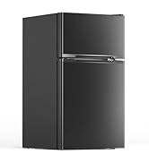 Electactic 3.1 Cu.Ft Mini Fridge with Freezer, 2 Door Compact Refrigerator, Mini Fridge with Adju...