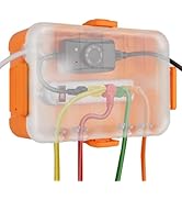 Flemoon Outdoor Electrical Box with Transparent Lid, IP54 Waterproof Box with Clear Cover for Pho...