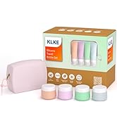 KLKE 23-Piece All-in-One Silicone Travel Bottles Set – TSA Approved Leakproof Toiletry Kit with D...