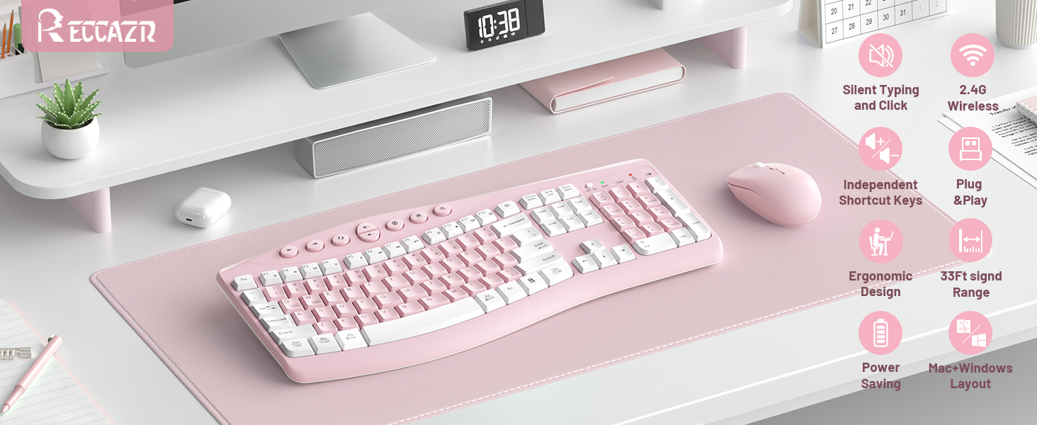 ergonomic keyboard and mouse 1