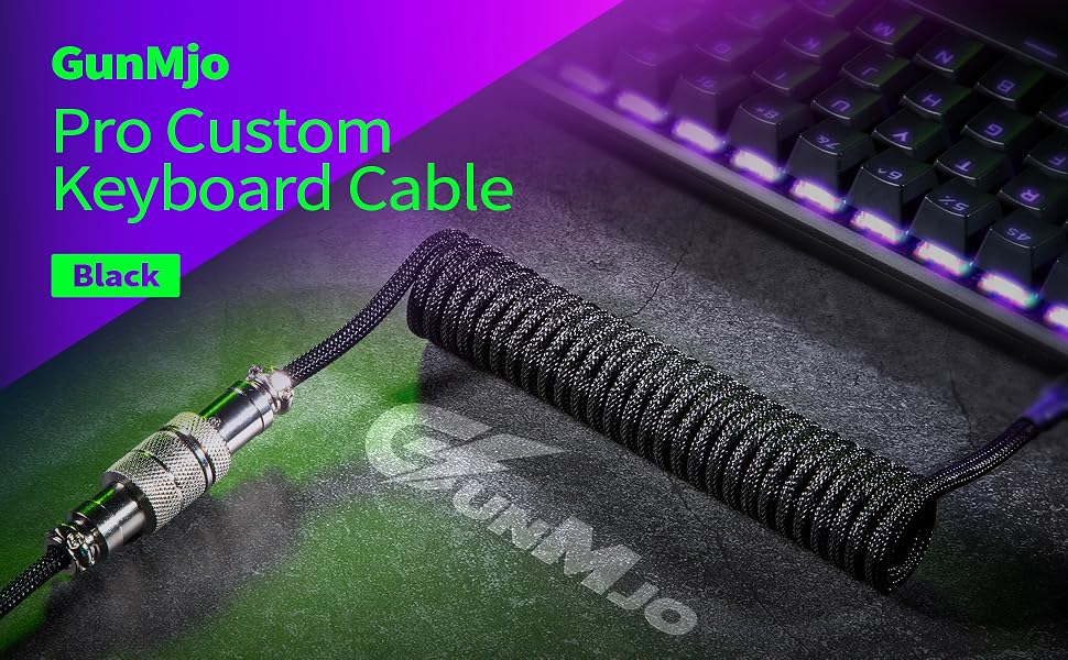 Coiled Cable Black