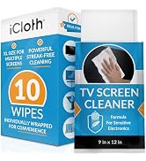 Monitor Cleaner, TV Screen Cleaner Wipes - Convenient for Car Use, No Spray, No Streaks - Reliabl...