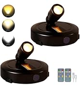 FFKWLTONG LED Spotlight Indoor,Rechargeable Battery Uplighting Indoor with Timer,3CCT Dimmable Ac...
