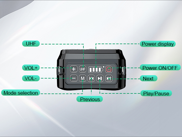 voice amplifier SHIDU voice amp speaker and microphone portbale speaker with wireless handheld mic