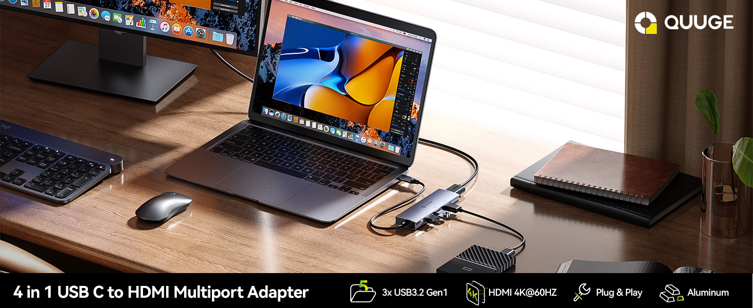 USB 3.0 Hub with HDMI