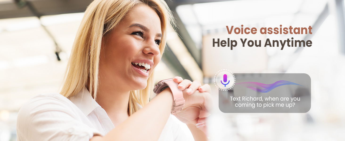 Smart Watches for Women with Voice Assistant