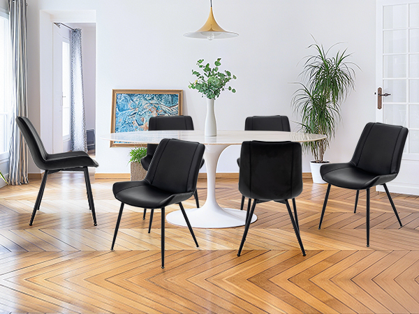 pu leather dining chairs