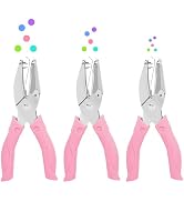 UCEC 3 Pack Circle Single Hole Punches, Small Hole Puncher, Paper Punches for Crafting, Hole Tag ...
