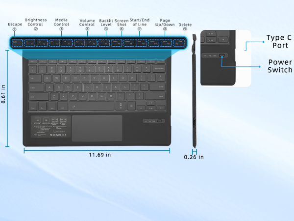 keyboard for microsoft surface pro 7