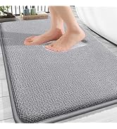 OLANLY Thick Memory Foam Bath Mat Rug 30x20, Extra Soft Absorbent Bathroom Rugs, Quick Dry Bath M...