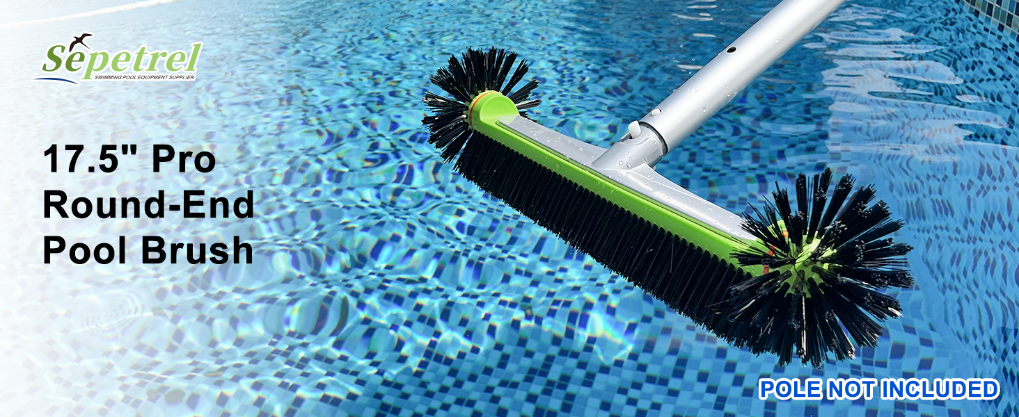 Hemispherical-Ends Pool Brush