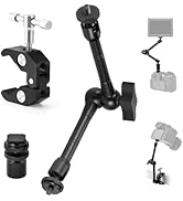 TARION Magic Arm with Super Clamp - 11in/28cm Adjustable Articulating Friction Camera Mount &amp; Cla...