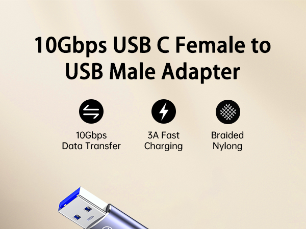 USB A to USB C Headphone Adapter