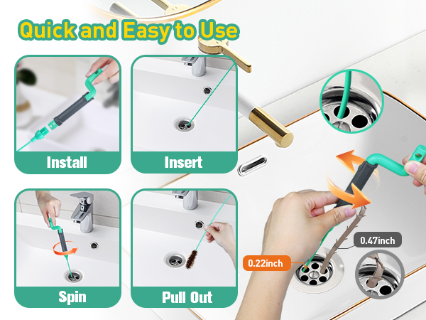 drain pipe cleaner plastic drain snake tool snake for toilet plumbers snake