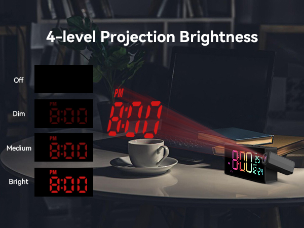 4 Levels of Projection Brightness
