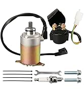 RETEPIF GY6 Starter Motor+Starter Relay Solenoid Compatible with 50cc 150cc 200cc 250cc ATV Go Ka...