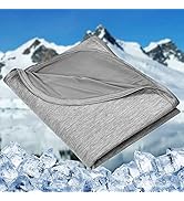HOMFINE Cooling Blankets for Hot Sleepers - Summer Blanket Thin Lightweight Breathable Soft Doubl...