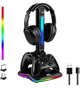 JDGPOKOO Controller Charger with RGB Headphone Stand for Xbox Series X/S/One,/One S/X, XSX Contro...