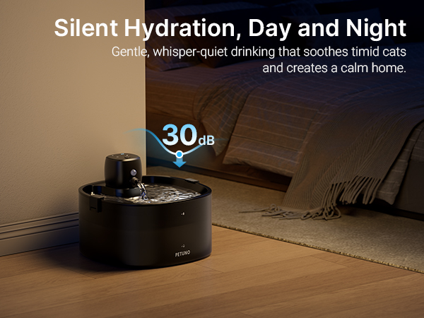 rechargeable cat water fountain