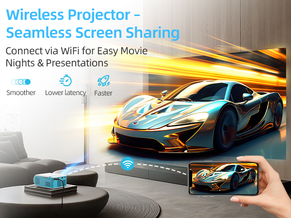 bedroom projector iphone projector portable mini hd projector mini portable projector WIFI MINI