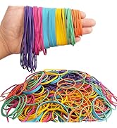 AMUU Rubber Bands Assorted Size Multicolor 0.5 lb size#16,size19,size33,size64,size117,size 4.8in