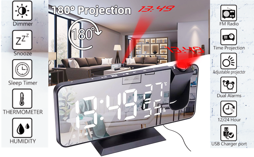 Projection clock