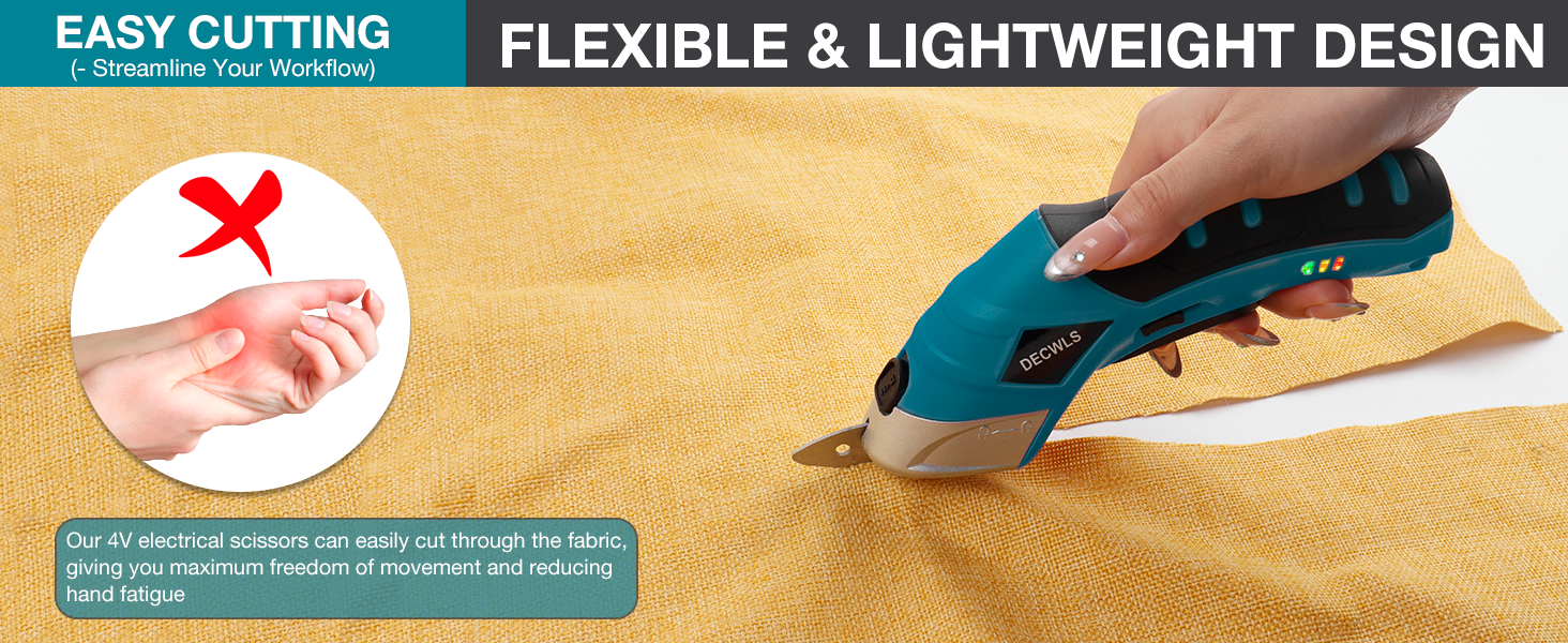 fabric shears cut various curves