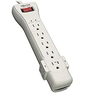 Tripp Lite 7 Outlet Surge Protector Power Strip, 7ft Cord, Right Angle Plug, 2160 Joules, &amp; 75,0...