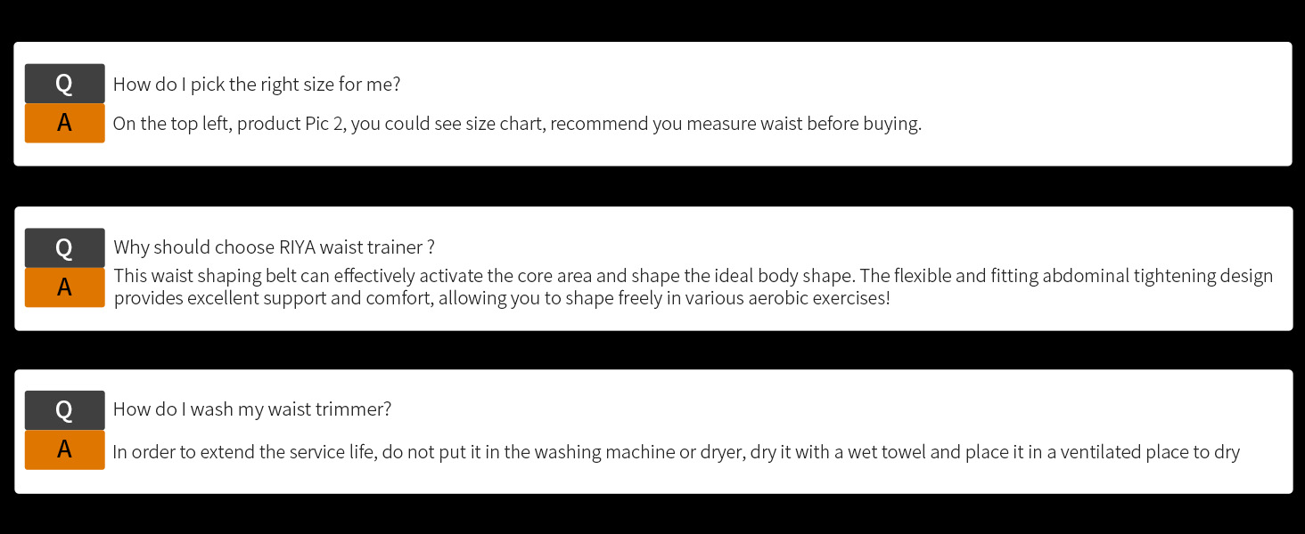 waist trainer for QA